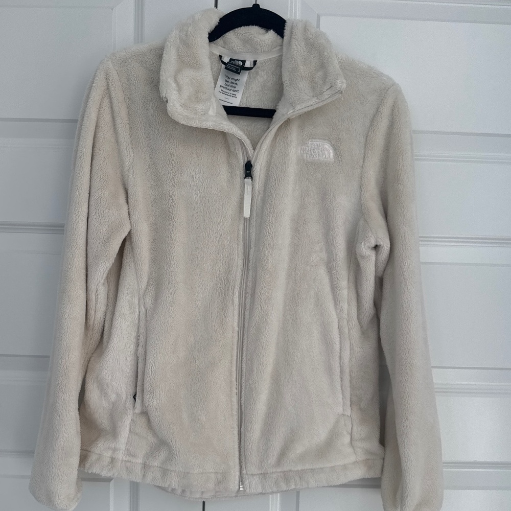 Northface jacket (like new) -super soft - cream - Size M